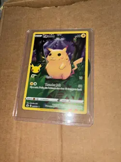 Pikachu 005/025 Celebrations Full Art Ultra Rare Holo Pokemon Card NM - Image 1