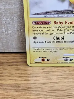 Pichu 93/123 Mysterious Treasures Non-Holo Pokemon Card TCG - Image 5