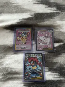Pokemon Full Art Card Lot Pikachu ex Mega Diancie ex Mega Feraligatr ex - Image 1