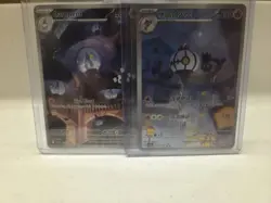 Pokemon TCG Lampent & Chandelure Card Lot 2 Cards English and Chinese - Image 1