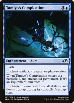 MTG Magic NEO Kamigawa Neon Dynasty - 1x EN NM 083 C Tamiyo's Compleation - Image 1