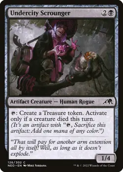 MTG Magic NEO Kamigawa Neon Dynasty - 1x EN NM 126 C Undercity Scrounger - Image 1