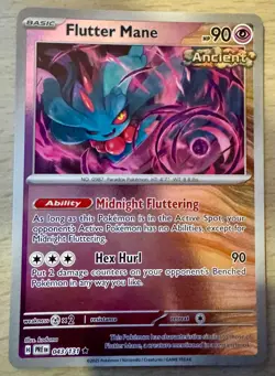 Pokemon TCG Flutter Mane 043/131 Prismatic Evolutions Reverse Holo Rare Card - Image 1