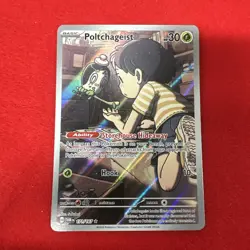 Poltchageist Holo Illustration Rare Pokemon TCG Card Twilight Masquerade 171/167 - Image 1