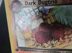 DARK DUGTRIO 1ST EDITION POKEMON CARD 23/82 ROCKET NON HOLO MP - HP - Image 4