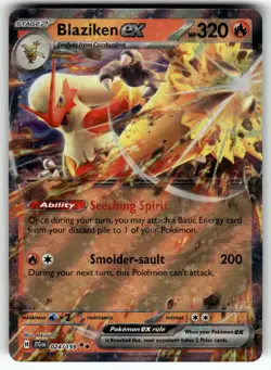 Blaziken ex 024/159 SV09: Journey Together NM Pokemon Card TCG - Image 1