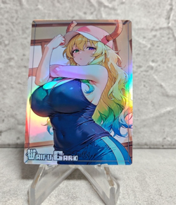Lucoa Trading Card Waifu Goddess Story Anime Girl holo Karte Manga Full Art - Image 1