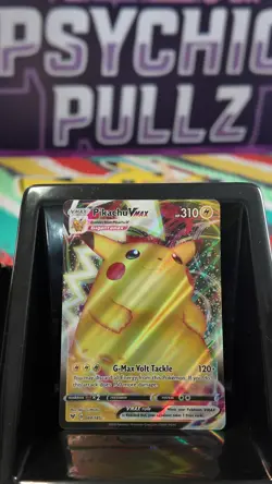 Pikachu VMAX 044/185 Ultra Rare Holo Vivid Voltage Pokemon Card TCG Near Mint NM - Image 1