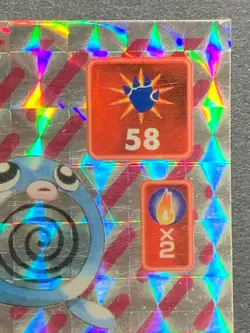 Poliwag 168 Pokemon Sticker Seal Japanese Amada 1996 Holo NINTENDO RARE - Image 3