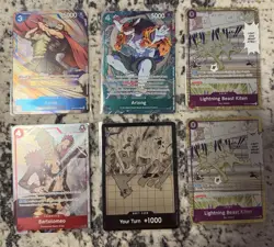 One Piece Foil Dash Pack Promo Cards 24 NM OP14 EB02 DON OP15 - Image 1