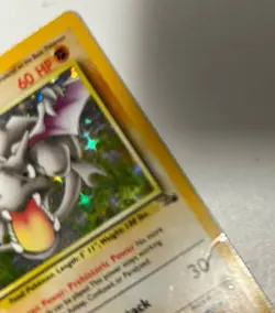 POKEMON AERODACTYL-HOLO-POCKET MONSTERS CARD-NO 1/62 - Image 2