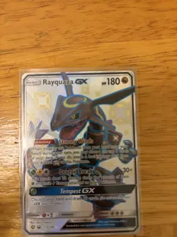 Rayquaza GX Pokemon Card 177A/168 Alternate Art Holo Promo English - Image 1