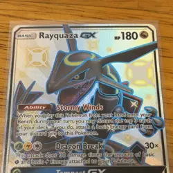 Rayquaza GX Pokemon Card 177A/168 Alternate Art Holo Promo English - Image 3