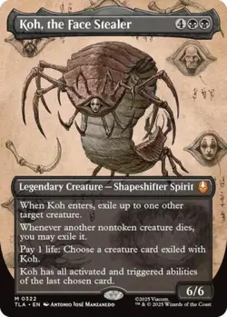 MTG - Koh, the Face Stealer (Borderless) - - Light Play - Foil - Image 1