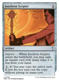 MTG - Isochron Scepter (White Border) - Mystery Booster 2 - Light Play - Normal - Image 1