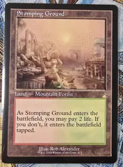 Stomping Ground (Retro Frame) Ravnica Remastered Regular, MTG, #413, MINT++. - Image 1