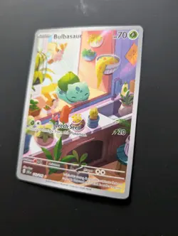 Pokemon Bulbasaur 143/142 SV07: Stellar Crown Illustration Rare Full Art Holo - Image 2