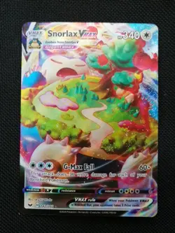 2020 Pokemon TCG Sword & Shield Snorlax VMAX #142/202 Ultra Rare - Image 1
