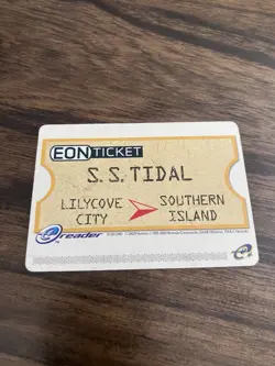 Pokemon Eon Ticket Promo E-Reader E Card Ruby & Sapphire GBA 2003 - Image 1