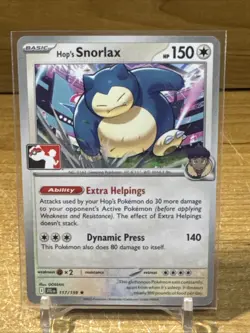 Play! Pokemon Stamp - Prize Pack Series 7 Journey Together 117/159 Hop's Snorlax - Image 1