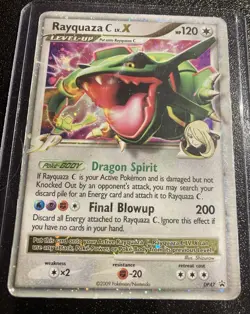 Pokemon TCG Rayquaza C LV.X DP Black Star Promotional Holo Card DP47 - Image 1