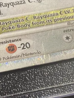 Pokemon TCG Rayquaza C LV.X DP Black Star Promotional Holo Card DP47 - Image 3