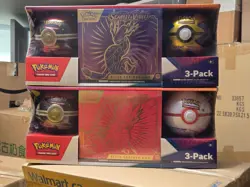 Costco 3-Pack Pokemon Scarlet & Violet ETB and Pokeball sets of 2 - Image 1