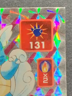 Wartortle 159 Pokemon Sticker Seal Japanese Amada 1996 Holo NINTENDO RARE - Image 3