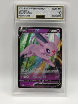 Espeon SWSH201 – AGS Gem Mint 10 | Pokemon TCG Black Star Promo | Graded Slab - Image 1