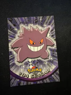 POKEMON - 2000 Topps TV Animation Series 2 Blue Logo Non-Holo Gengar #94 - Image 1