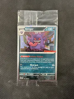 2025 Pokemon GameStop Gengar Promo Stamped Sealed 050/088 - Image 1