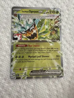 Pokemon Prize Pack 6 Stamped Twilight Masquerade 025/167 Teal Mask Ogerpon ex NM - Image 1