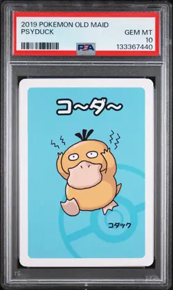 2019 POKEMON OLD MAID PSYDUCK PSA 10 - Image 1