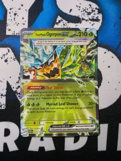 Teal Mask Ogerpon ex Cosmos Holo Prize Pack Stamped Series 6 Pokemon TCG - Image 1