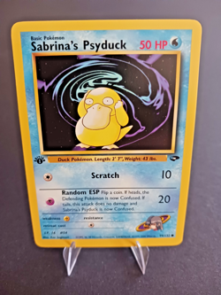 Sabrina’s Psyduck 99/132 Gym Challenge 1st Edition Vintage NM Never Played - Image 1