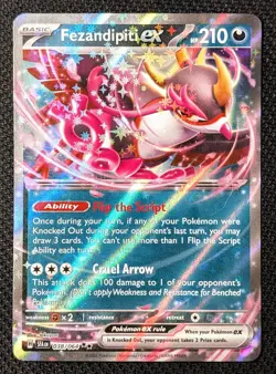 Fezandipiti ex 038/064 Shrouded Fable SFA Double Rare Pokemon NM ENGLISH - Image 1