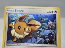 Pokemon Eevee SM235 Black Star Promo Holo MP sc - Image 3