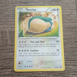 Pokemon TCG Snorlax 77/124 Fates Collide Rare Regular Basic 140HP - Image 1