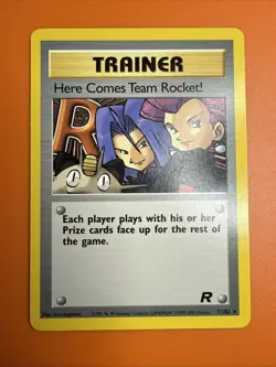 Pokemon TCG Here Comes Team Rocket! 71/82 Team Rocket Regular LP Free Shipping! - Image 2