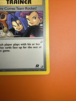 Pokemon TCG Here Comes Team Rocket! 71/82 Team Rocket Regular LP Free Shipping! - Image 4