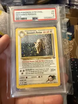 2000 Pokemon Giovanni's Persian 8/132 Gym Challenge Holo Rare PSA 5 - Image 1