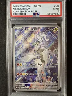Pokemon TCG N's Reshiram 167/159 Journey Together IR Holo EN PSA 9 - Image 5