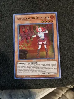 Yugioh Witchcrafter Schmietta INCH-EN016 Super Rare 1st Ed - Image 1