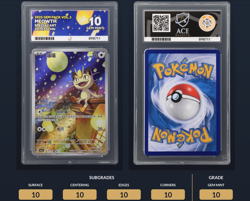 Pokemon Meowth Illustration Rare Card Gem Vol 3 0207/07 Chinese Exclusive Ace 10 - Image 3
