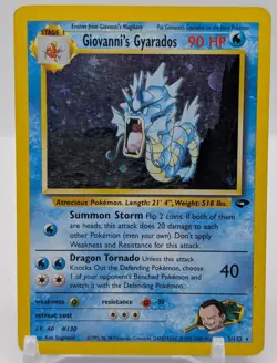 GIOVANNI'S GYARADOS - 5/132 - Gym Challenge - Holo - Pokemon Card - HP - Image 1