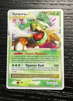 Torterra LV.X DP09 Diamond & Pearl Black Star Promo Rare Holo Pokemon Card - Image 1