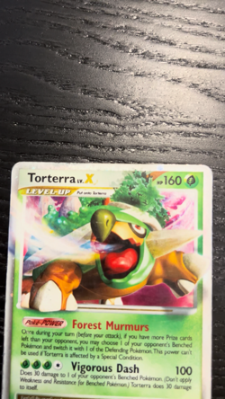 Torterra LV.X DP09 Diamond & Pearl Black Star Promo Rare Holo Pokemon Card - Image 2