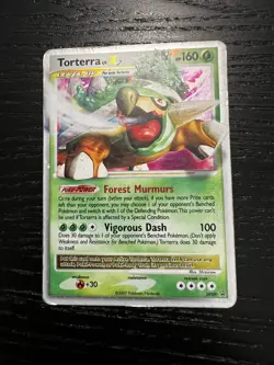 Torterra LV.X DP09 Diamond & Pearl Black Star Promo Rare Holo Pokemon Card - Image 3