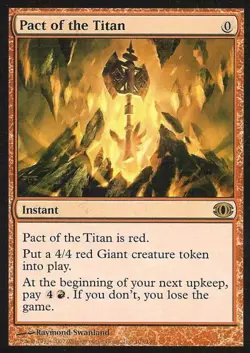 MTG - Pact of the Titan - Futuresight - Heavy Play - Foil - Image 1