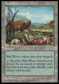 MTG - Bad River - Mirage - Heavy Play - Normal - Image 1
